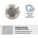 Inground Recessed Light 12 4.1 watt Stainless Steel Path Indicator Light in 2700K Warm LED, WAC Landscape