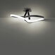 Mobius LED 9.88 inch Black Semi-Flush Mount Ceiling Light, dweLED