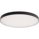 Edgeless Round LED 12 inch Black Flush Mount Ceiling Light