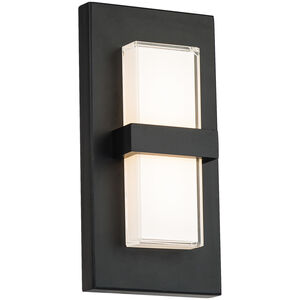 Bandeau LED 10 inch Black Outdoor Wall Light in 3500K, dweLED