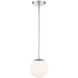 Niveous LED 7 inch Brushed Nickel Pendant Ceiling Light in 3000K, dweLED