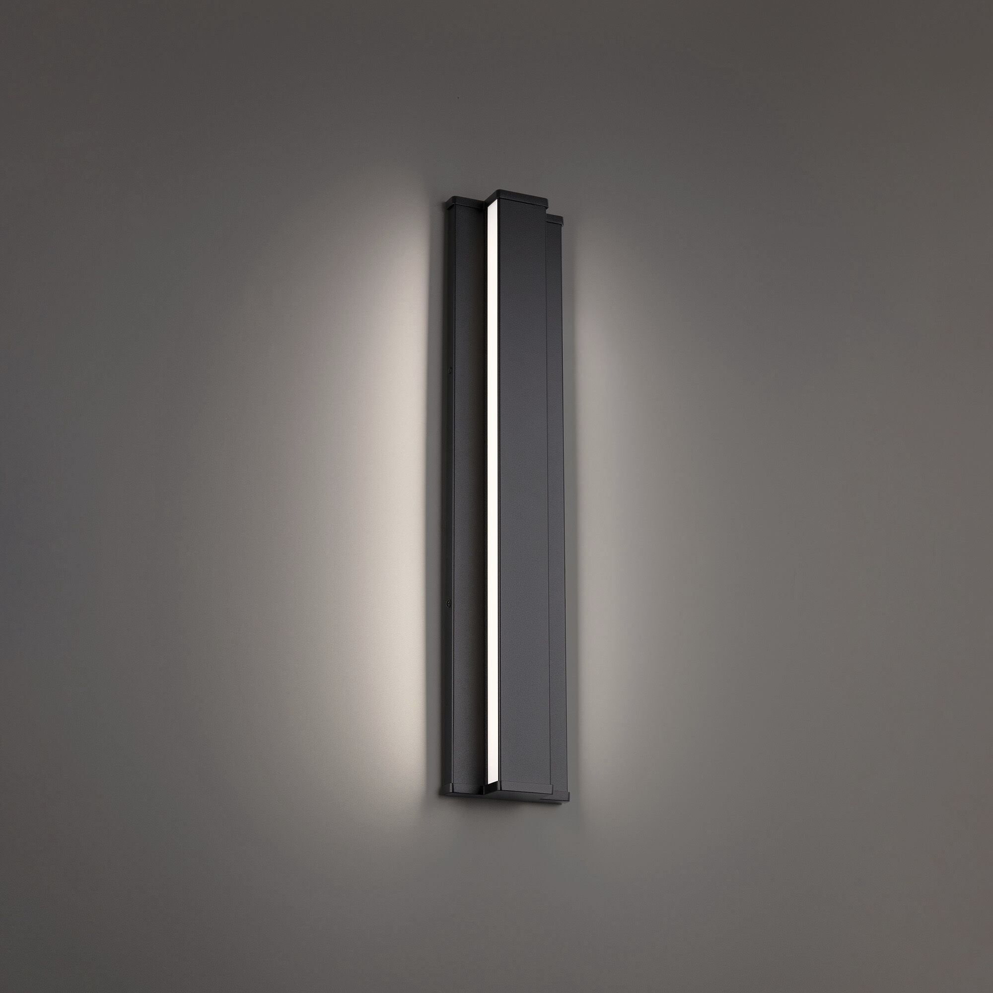 Revels LED 24 inch Black Outdoor Wall Light in 3500K, dweLED