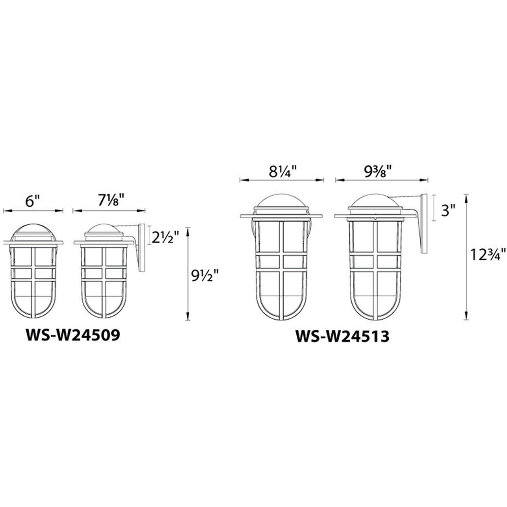 Steampunk LED 9.5 inch Black Outdoor Wall Light, dweLED