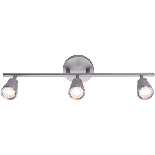 Solo 3 Light 120 Brushed Nickel Track Lighting Ceiling Light