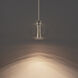 Echo 1 Light 9.5 inch Brushed Nickel Mini Pendant Ceiling Light, dweLED