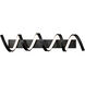Marques LED 30 inch Black Bath Vanity & Wall Light, dweLED