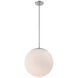 Niveous LED 13.75 inch Brushed Nickel Pendant Ceiling Light in 2700K, dweLED