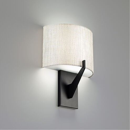 Fitzgerald LED 4 inch Black ADA Wall Sconce Wall Light in 2700K, dweLED