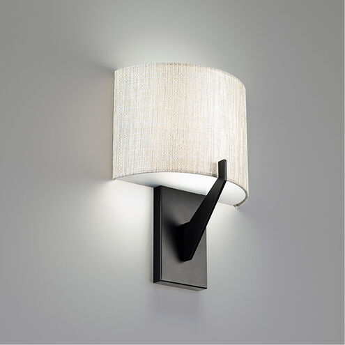 Fitzgerald LED 4 inch Black ADA Wall Sconce Wall Light in 3000K, dweLED