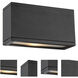 Rubix LED 5.37 inch Black Outdoor Wall Light