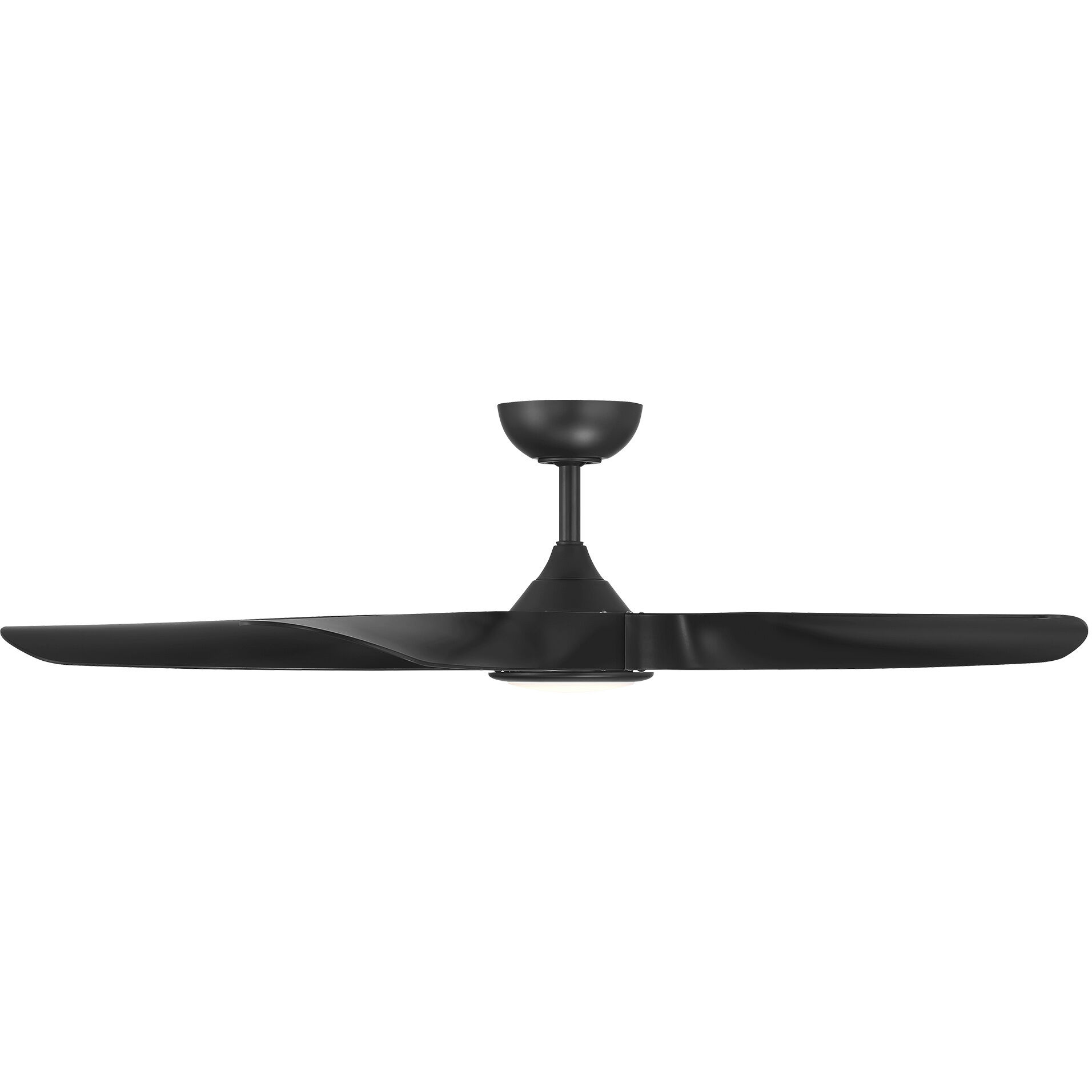 Swirl 5 54 inch Matte Black Downrod Ceiling Fan