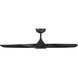 Swirl 5 54 inch Matte Black Downrod Ceiling Fan
