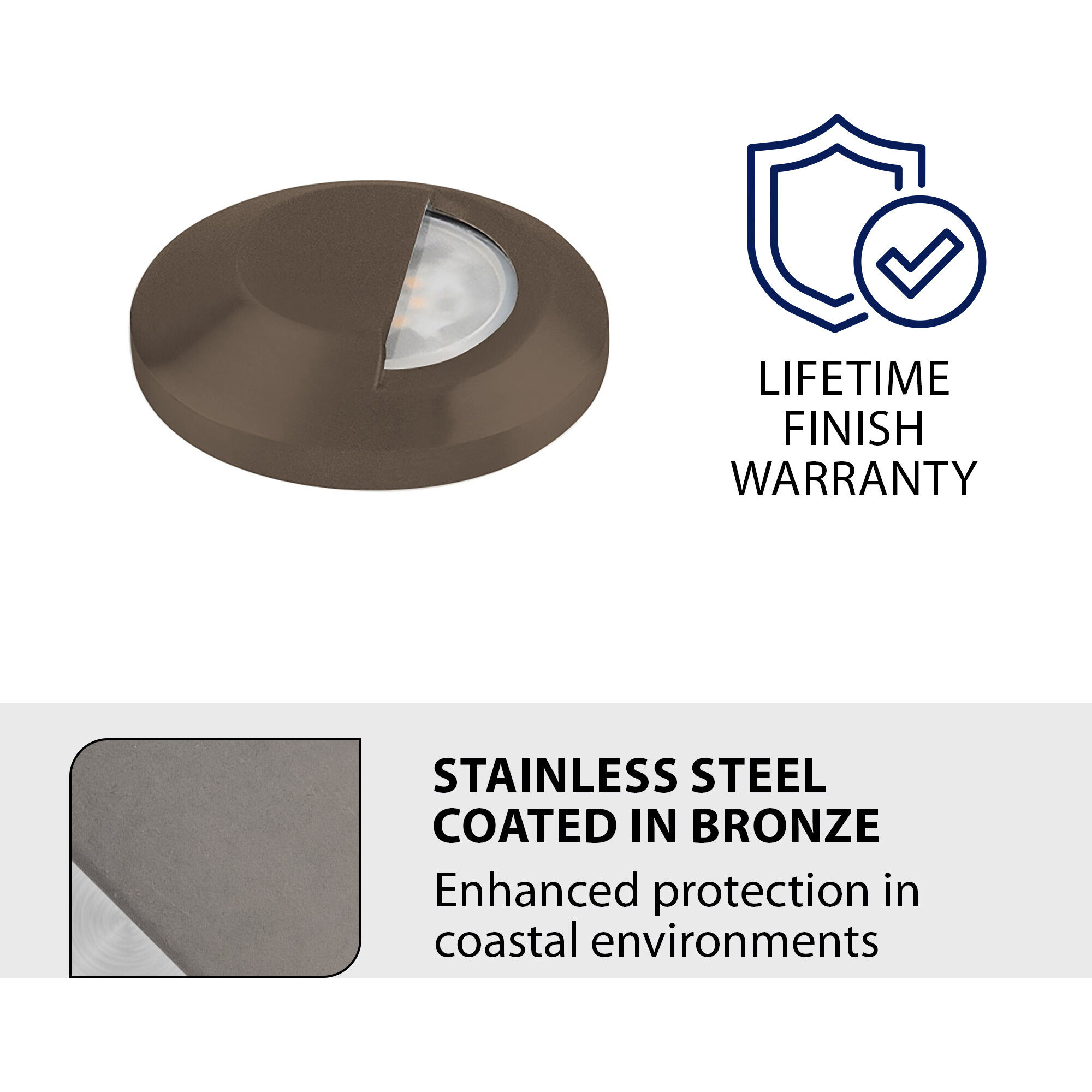 Tyler 12 2.8 watt Stainless Steel Coated in Bronze Path Lighting in 2700K, Bronzed Stainless Steel, WAC Landscape