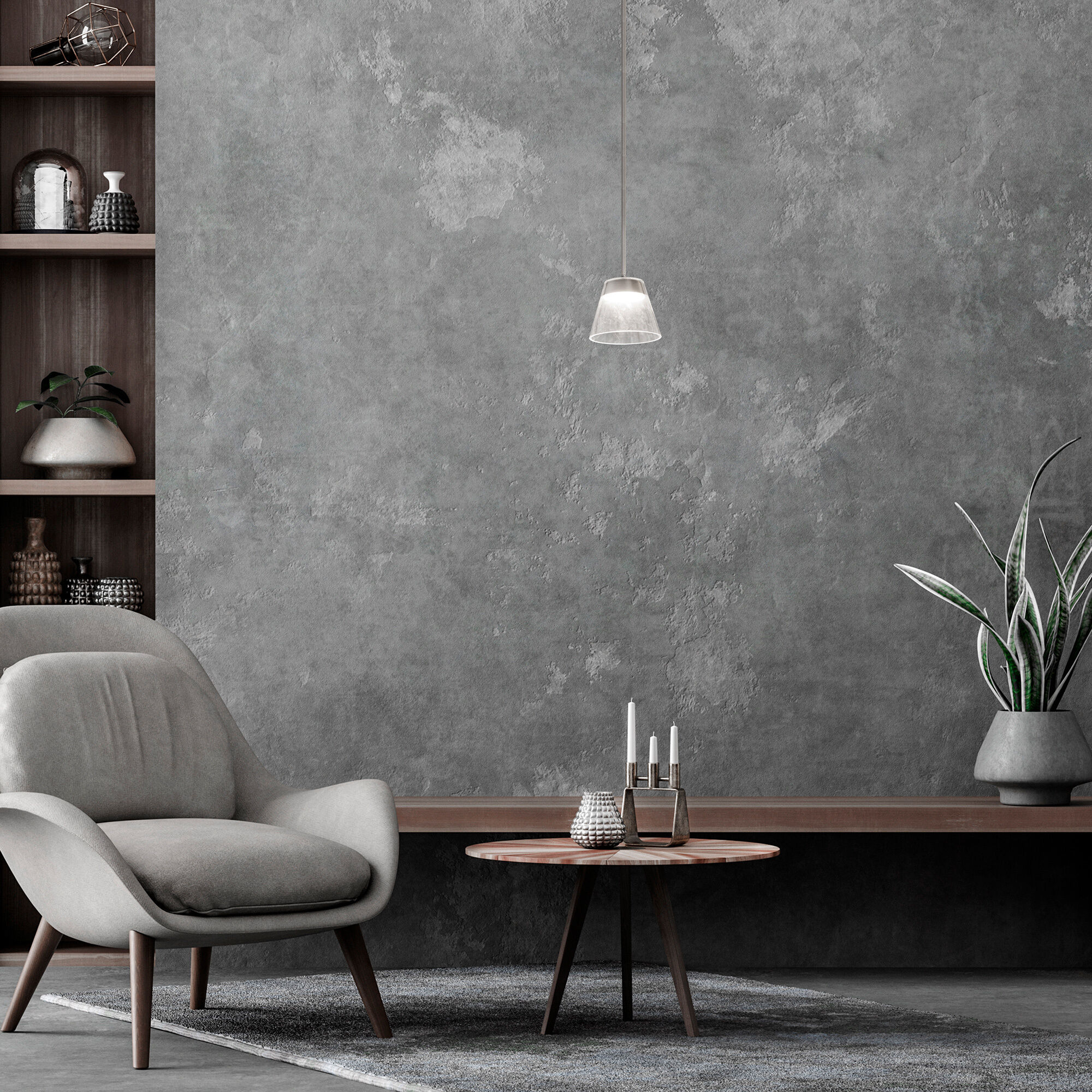 Chandra LED 8 inch Brushed Nickel Mini-Pendant Ceiling Light, dweLED