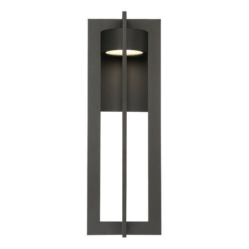 Chamber LED 25 inch Bronze Outdoor Wall Light, dweLED