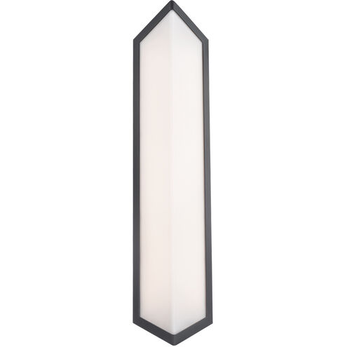 Corte LED 24 inch Black Outdoor Wall Light in 3000K, dweLED