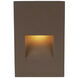 WAC 12V Step Light LED 3 inch Bronze ADA Step and Wall Light in Amber, WAC Landscape