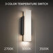Volga 1 Light 3.75 inch Black Wall Sconce Wall Light in 3500K