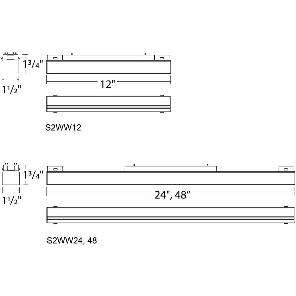 Ventrix 1 Light 48 Black Track Fixtures Ceiling Light