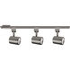 Charge 3 Light 120 Brushed Nickel H Track Fixture Ceiling Light