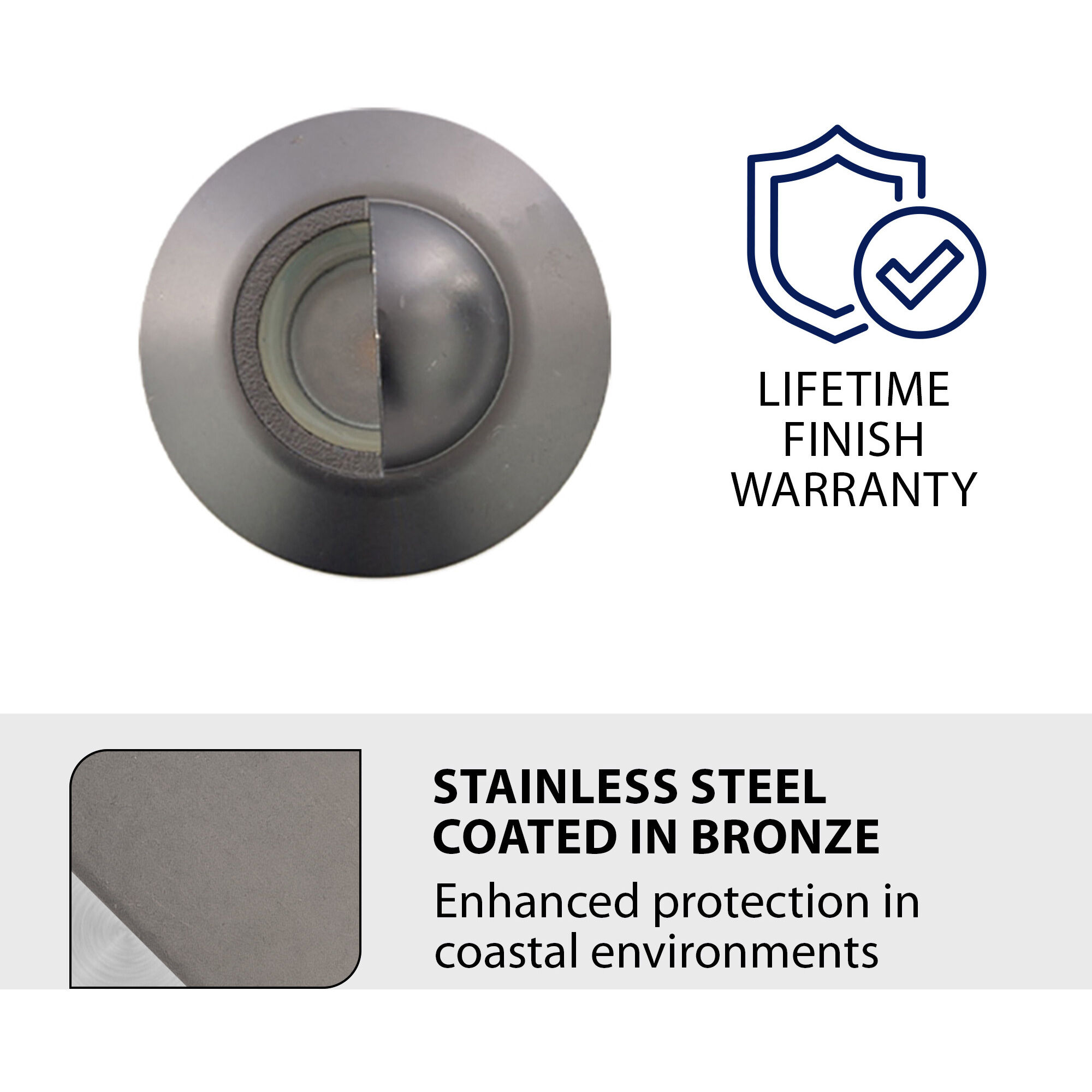 Tyler 12 2 watt Stainless Steel Coated in Bronze Path Lighting in 3000K, Bronzed Stainless Steel, WAC Landscape