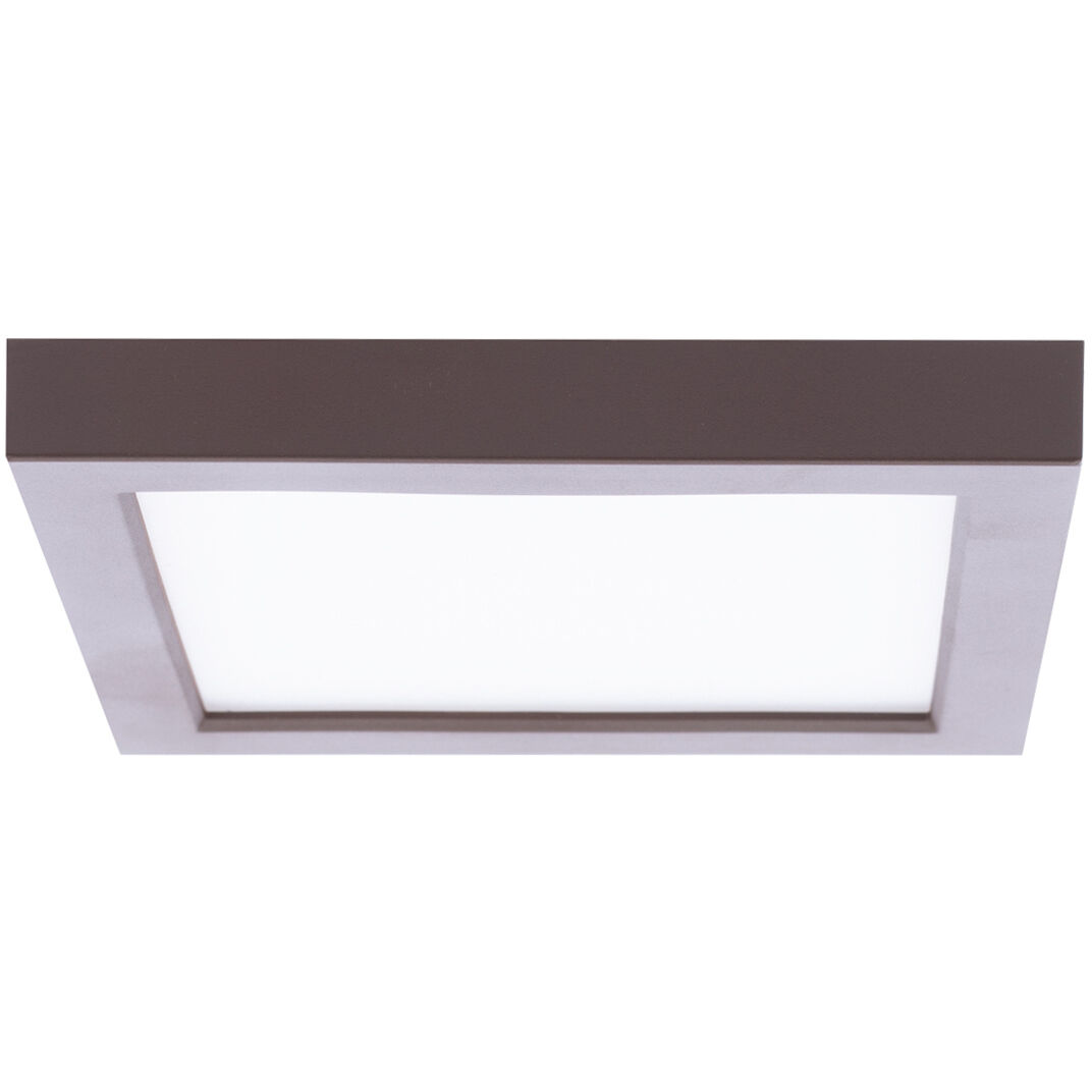 Square LED 5 inch Bronze Flush Mount Ceiling Light in 3500K, WAC Limited