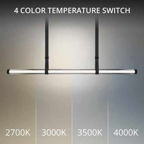 Balance Beam Linear Pendant Ceiling Light in 3000K, dweLED