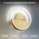 Crescent Wall Sconce Wall Light in 2700K, dweLED