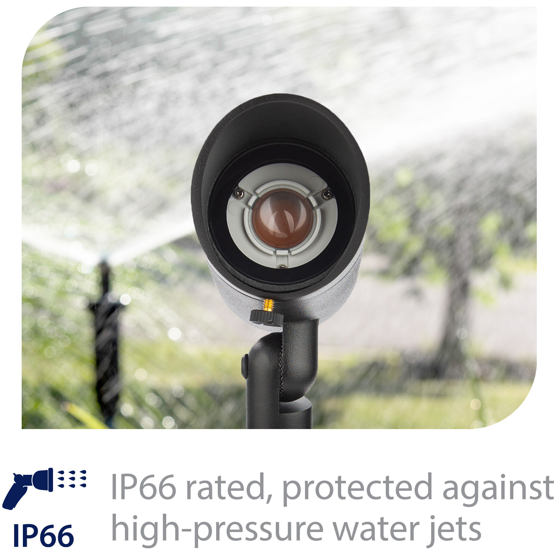 InterBeam Black 6 watt LED Spot and Flood Lighting in 3000K, Low Voltage Accent Light Kits, WAC Landscape