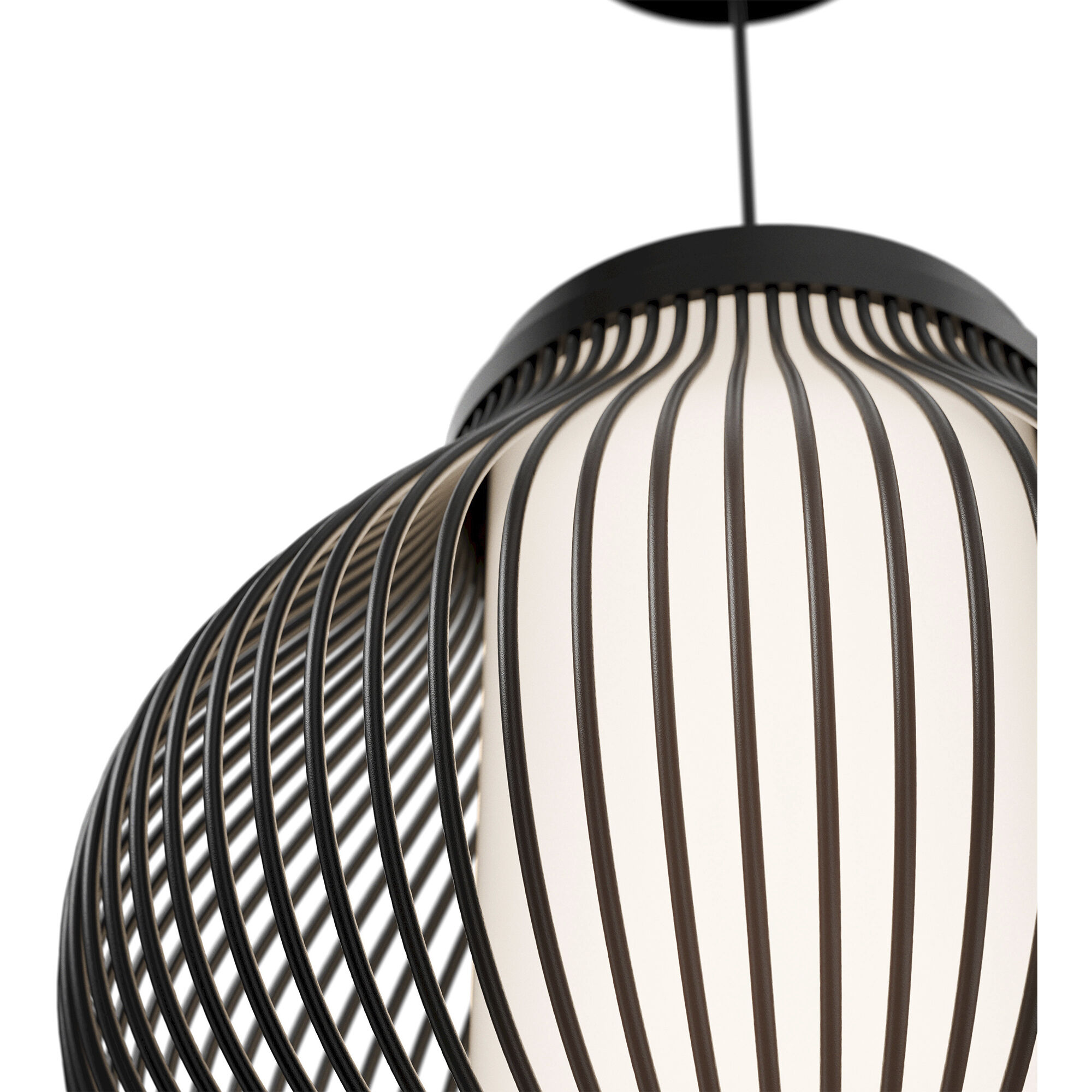 Poppin LED 16 inch Black Outdoor Pendant, dweLED