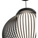Poppin LED 16 inch Black Outdoor Pendant, dweLED