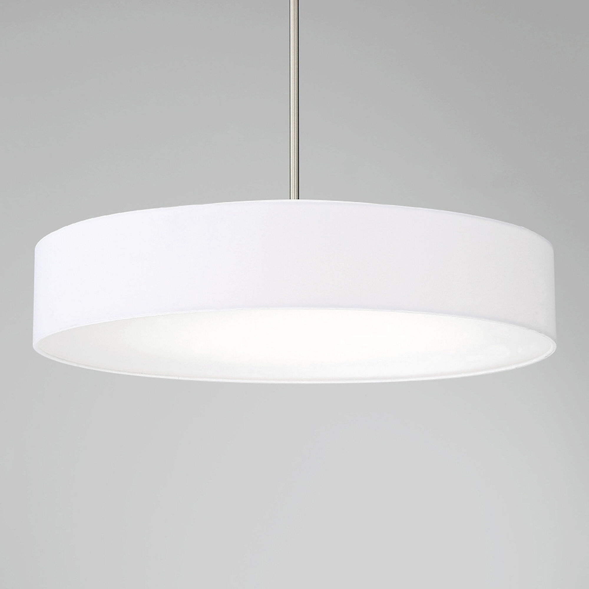 Manhattan LED 26 inch Brushed Nickel Pendant Ceiling Light, dweLED