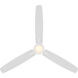 Blitzen 54 inch Matte White Downrod Ceiling Fans, Smart Fan