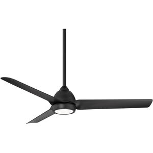 Mocha 54 inch Matte Black Downrod Ceiling Fan in Included, Smart Fan