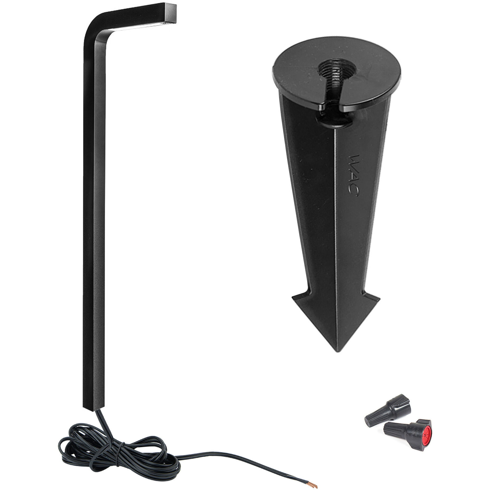 Balance 12 6.5 watt Black Path Lighting in 2700K, Path and Area Light, WAC Landscape