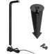 Balance 12 6.5 watt Black Path Lighting in 2700K, Path and Area Light, WAC Landscape