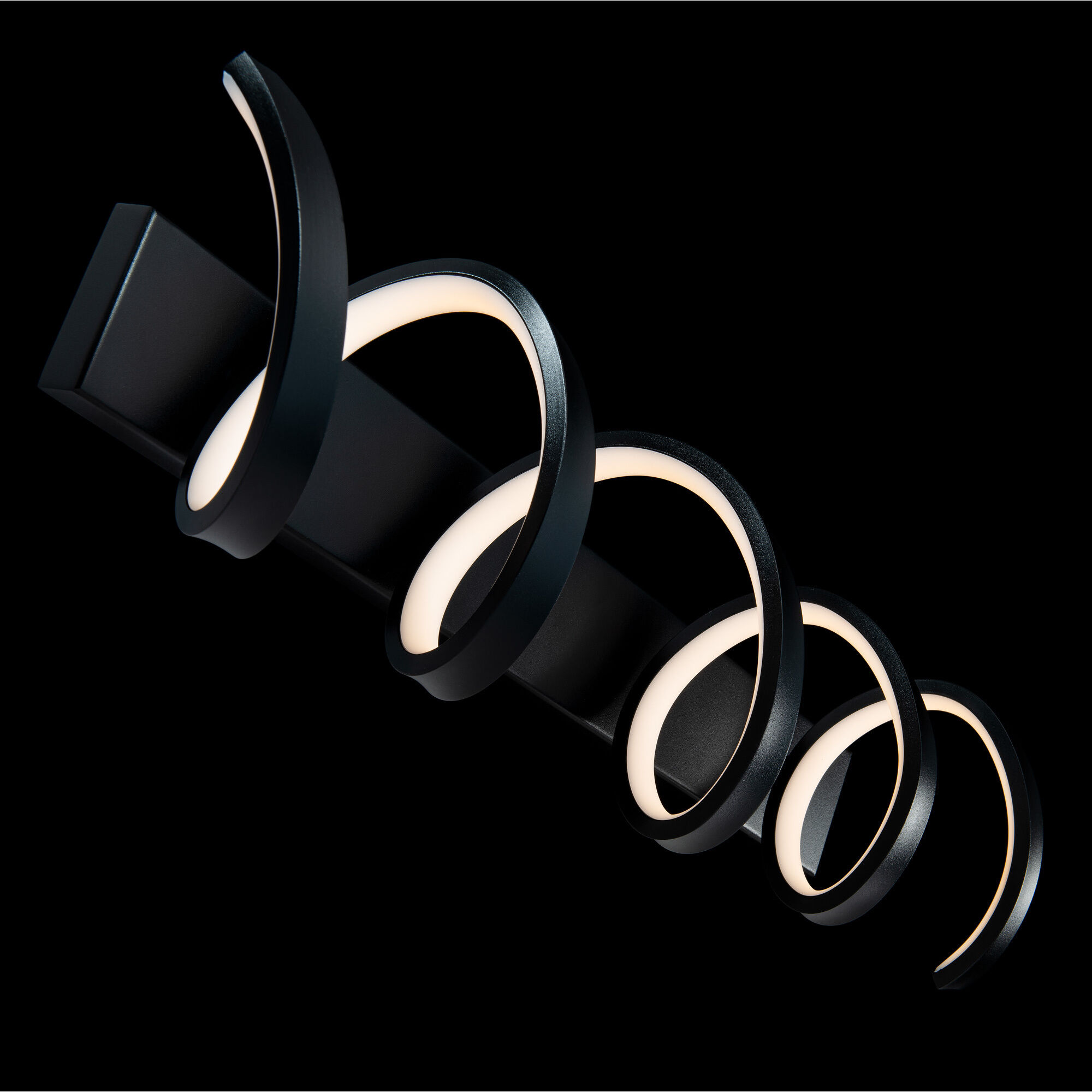 Marques LED 30 inch Black Bath Vanity & Wall Light, dweLED