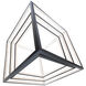 Atlas LED 30 inch Black Chandelier Ceiling Light, dweLED