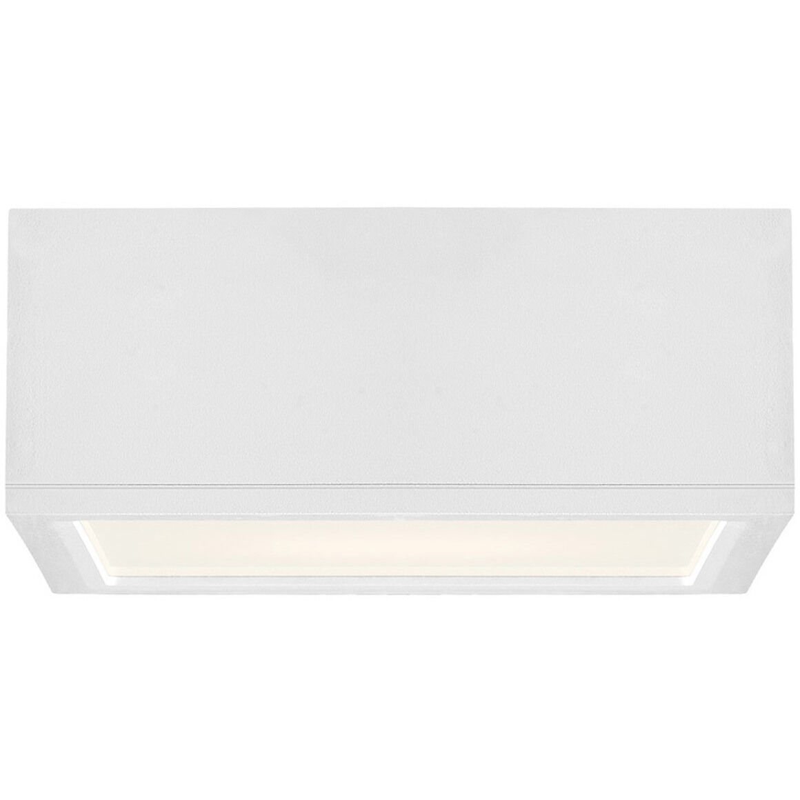 Rubix LED 10 inch White Outdoor Flush