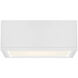 Rubix LED 10 inch White Outdoor Flush
