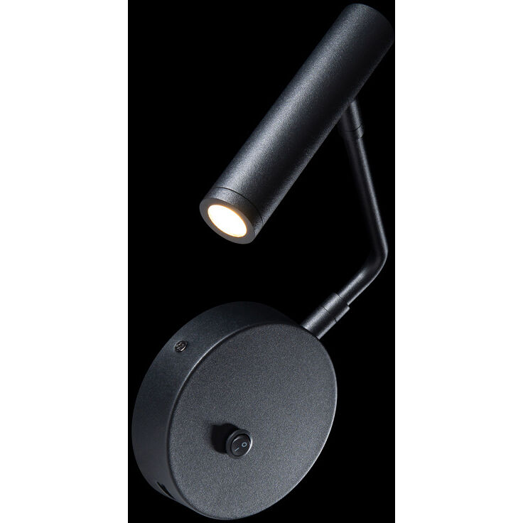 Sprig 1 Light 9.88 inch Black Reading Light Wall Light, dweLED Sprig 1 Light 9.88 inch Black Reading Light Wall Light, dweLED
