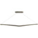 Alleron Linear Pendant Ceiling Light in 4000K, Brushed Nickel, dweLED