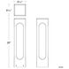 Altar 12 7.9 watt Granite Bollard Light in 3000K Warm White LED, WAC Landscape