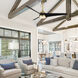 Sonoma 56 inch Soft Brass Matte Black with Matte Black Blades Downrod Ceiling Fans, Smart Fan