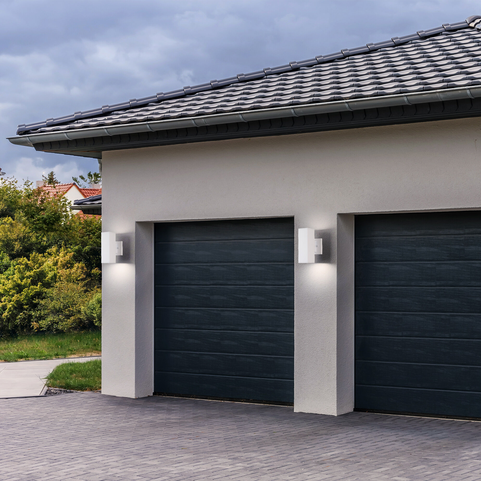 Cubix LED 9.42 inch White Outdoor Wall Lighting in 3000K, WAC Limited