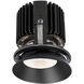 Volta LED Black Recessed Lighting in Flood, 90, 2700K