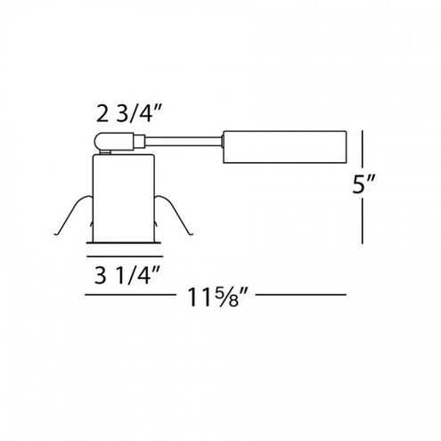 WAC GY5.3 Black Recessed Lights, Non-IC Remodel