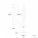 Nouveau 5 Light 5 inch Black Wall Sconce Wall Light in 3500K