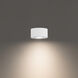 Peek 1 Light 4.88 inch White Flush Mount Ceiling Light in 3000K, dweLED