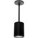 Tube Arch LED 5 inch Black Outdoor Pendant in 3000K, 90, F-35 Degrees, 34